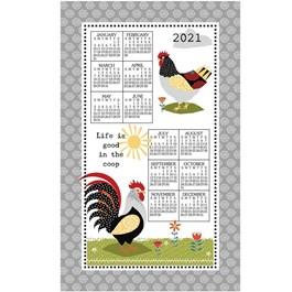 Farm Charm Towel Calendar - Kitchen Calendar Towel