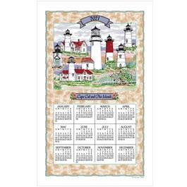 Cape Cod Lighthouses Towel Calendar - Calendar Made of Cloth