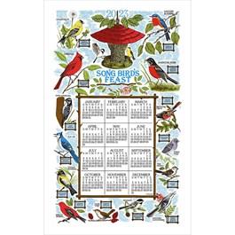 Songbird Feast Towel - Cloth Calendar Kitchen Towel