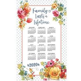 Country Fresh Towel Calendar Family Lasts a Lifetime - Kitchen Wall Calendar