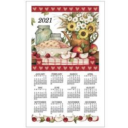 Apple Pie Towel Calendar - Cloth Calendar Towels 2024