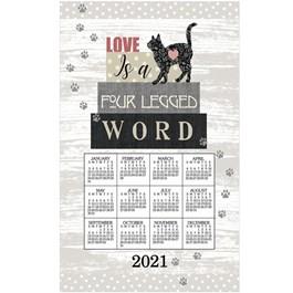 Fur Real Pets Towel Calendar - Linen Calendar Towels